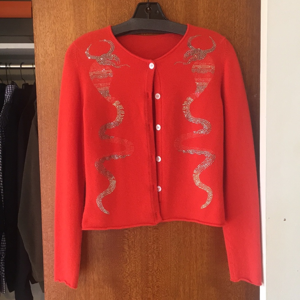 Pretty cashmere cardigan by Lucien Pellat-finet